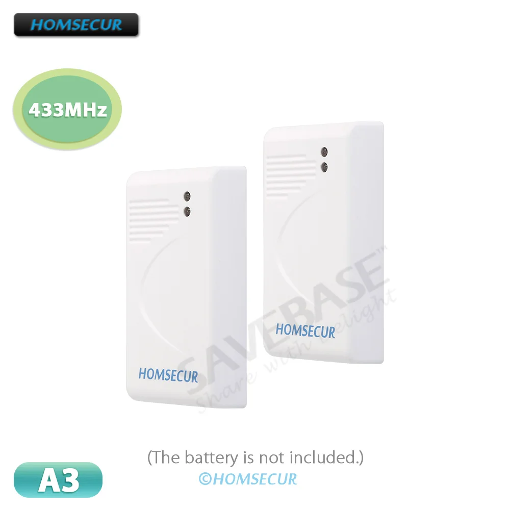 

2 шт. 433 МГц беспроводные датчики разбития стекла детекторы A3 для HOMSECUR 4G Tuya WIFI GSM домашняя охранная сигнализация