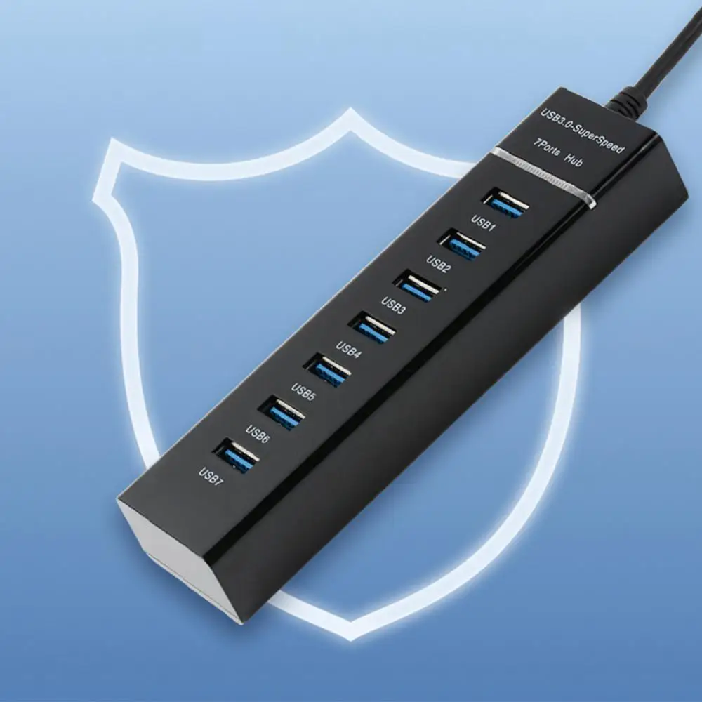

Lightweight High Speed Usb Adapter Station Docking Station 5gbps High Speed 7-port Computer Splitter For Macbook Pc Laptop 5gbps