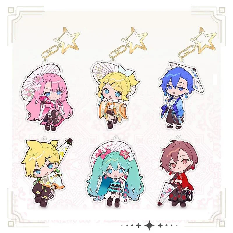 Двусторонний брелок с аниме героями мультфильмов Хацунэ Мику кагамин