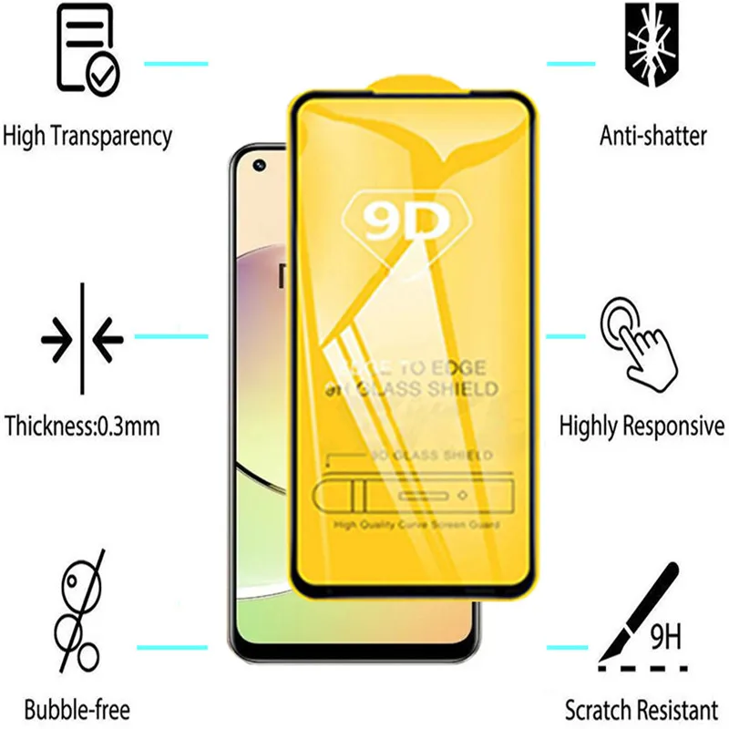 Realme-10 Glass ,9D Protective Glass for Realme 10 pro Film Camera Realme GT Neo 3T 3 5 5g Screen Protector Realmi C55 10 Glass