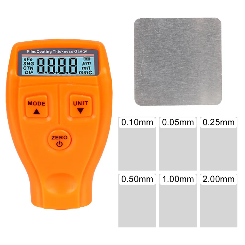 

EM2271A/GM200 Digital Mini Thickness Gauge Car Paint Film Tester Coating Meter Electric Manual Tool Ultra-precise Fe/NFe 0.1-2mm