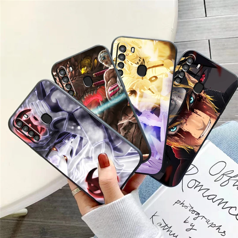 

Japan NARUTO Anime Phone Case For Samsung Galaxy S8 S8 PLus S9 S9 Plus S10 S10E S10 Lite 5G Plus Black Silicone Cover Coque
