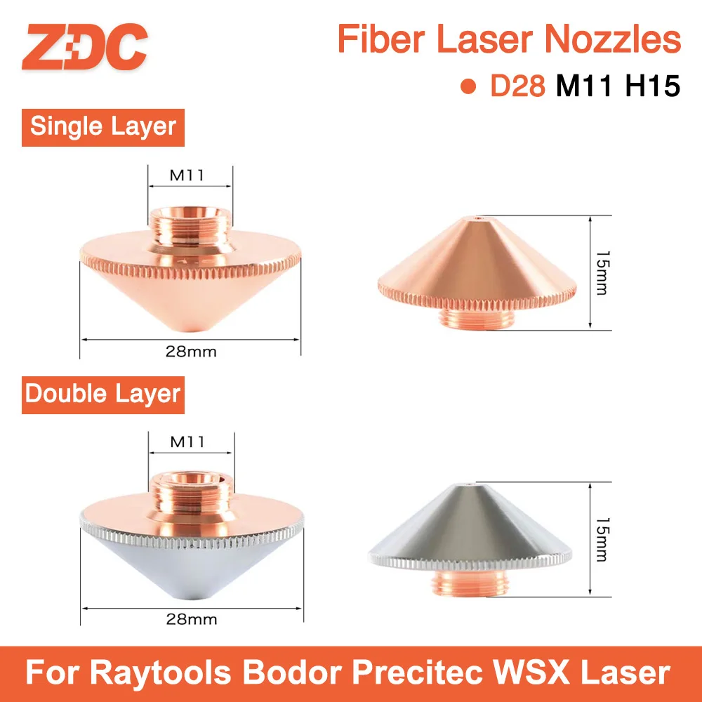 Лазерная насадка ZDC однослойная/двухслойная режущая головка для оптоволоконного