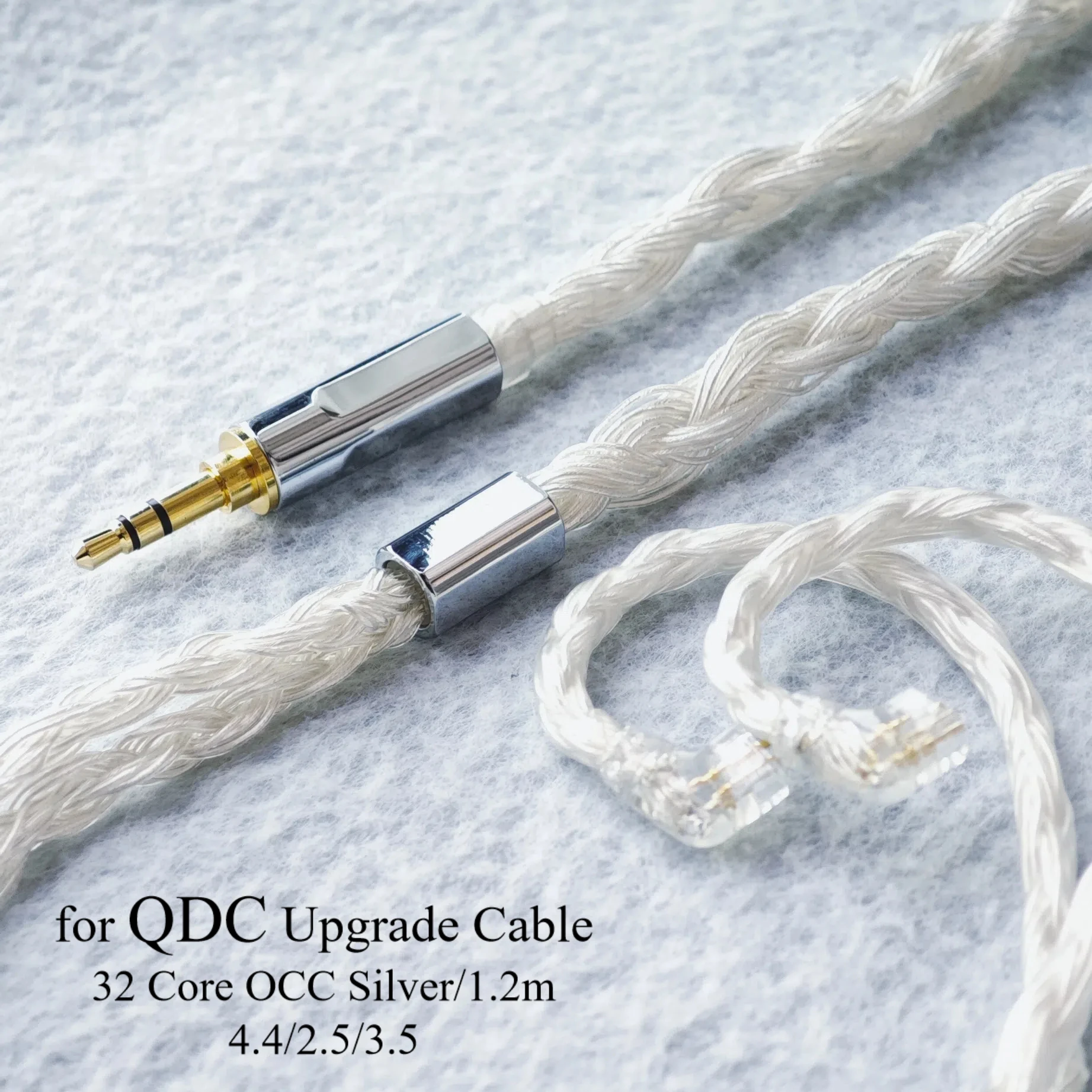 Кабели для наушников NoEnName_Null серебрянные 32-ядерные