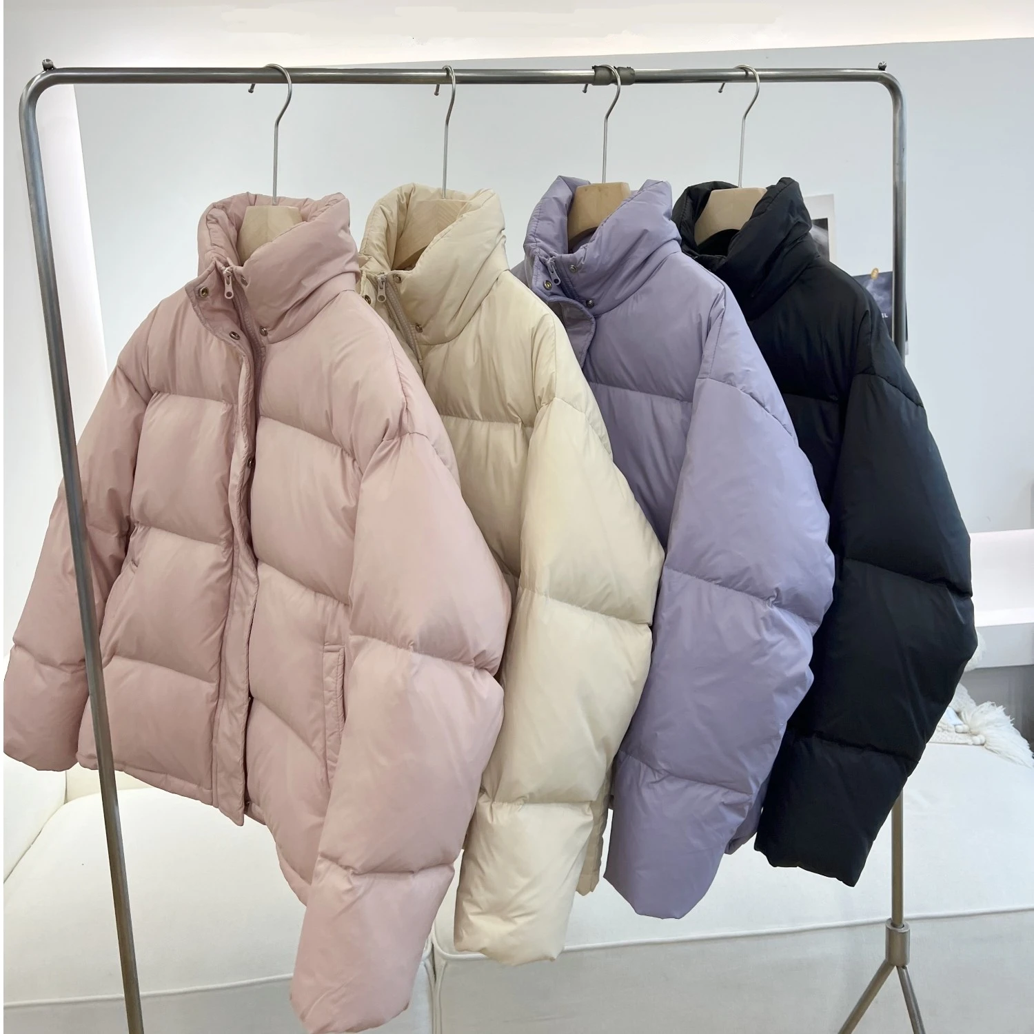 Осень-зима повседневные хлопковые стеганые куртки женские свободные толстые