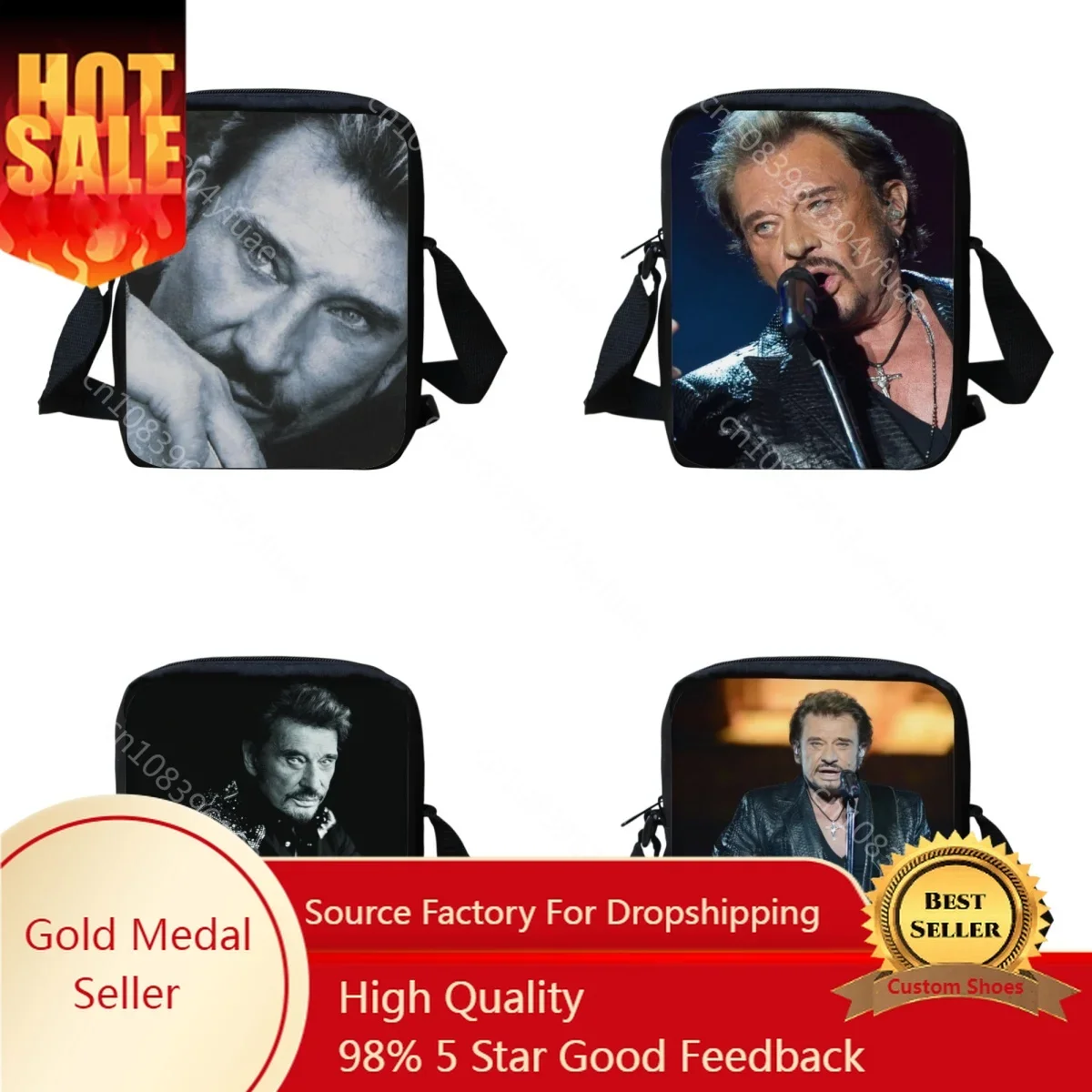 Дизайнерские винтажные сумки через плечо Джонни халидня для мужчин и женщин