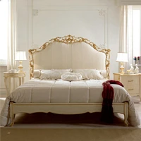 french classic double bed master bedroom european luxury large sized villa 2m big bed wedding bed light luxury princess bed
