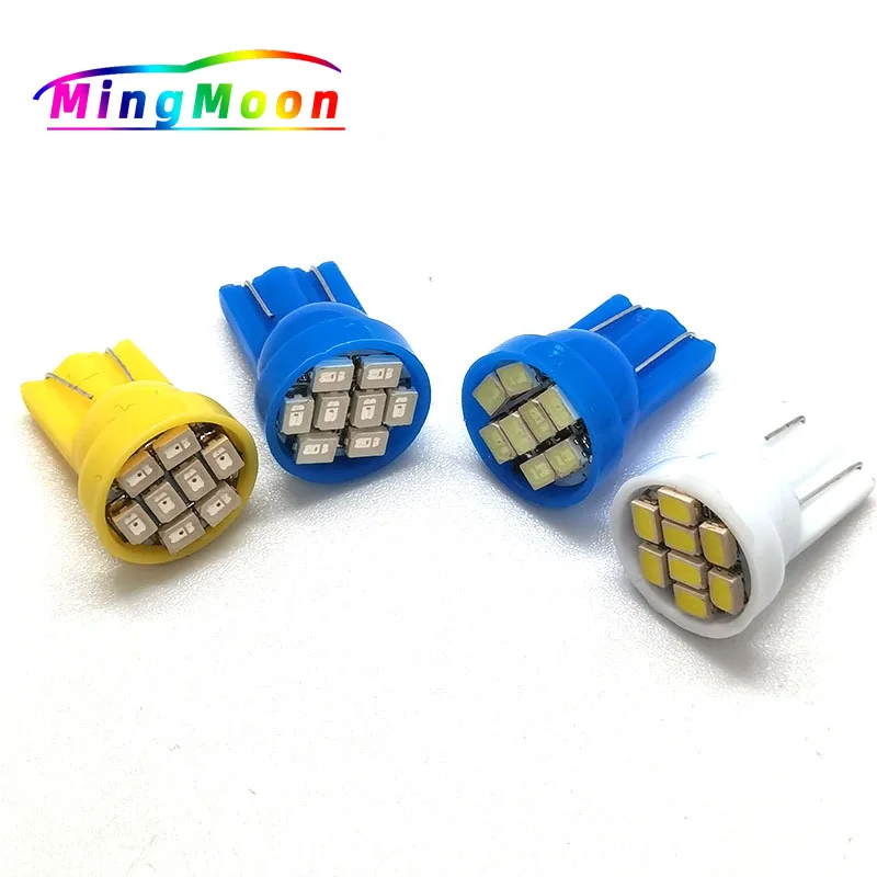 

1206 шт. 12 В T10 Неполярные 8 SMD 3020 194 168 6 в 6.3 светодиодные лампы белые синие автомобильные светодиодсветодиодный лампы для чтения машина для пинб...