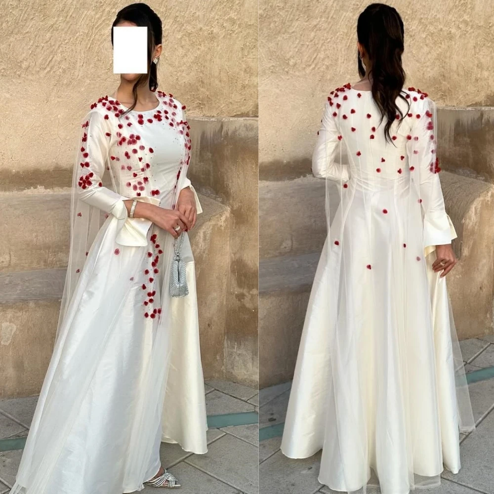  Атласная аппликация драпированное свадебное платье трапециевидной формы с