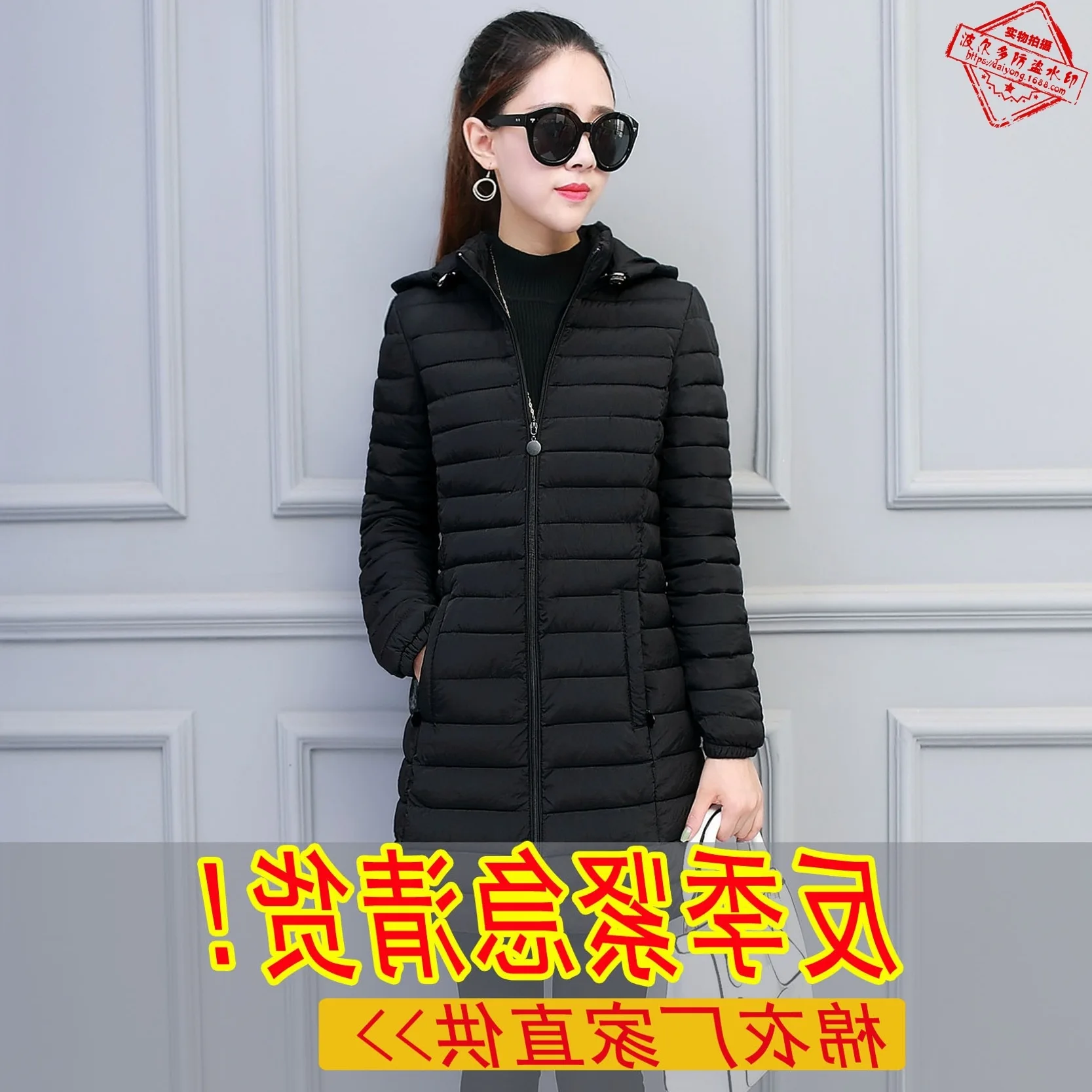 

2021 Winter Jacket Oversize Lightweight Padded Women Removable Hood Warm Cotton Clothes Plus Size Long Coat Woman Parkas Fashion