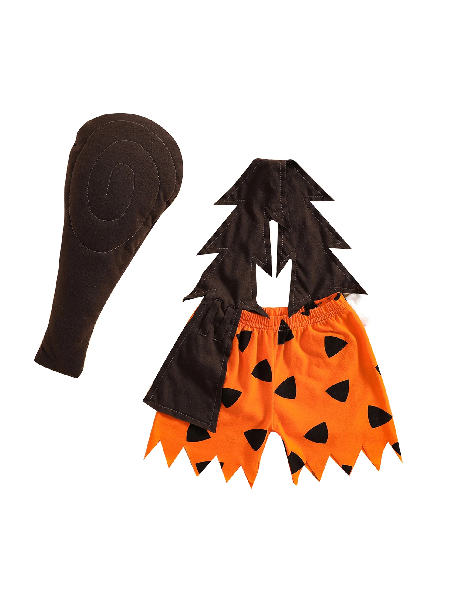 

Kids Boy Halloween Costumes Caveman Stick Cosplay Outfit Historical Stone Age Halloween Party Clothes