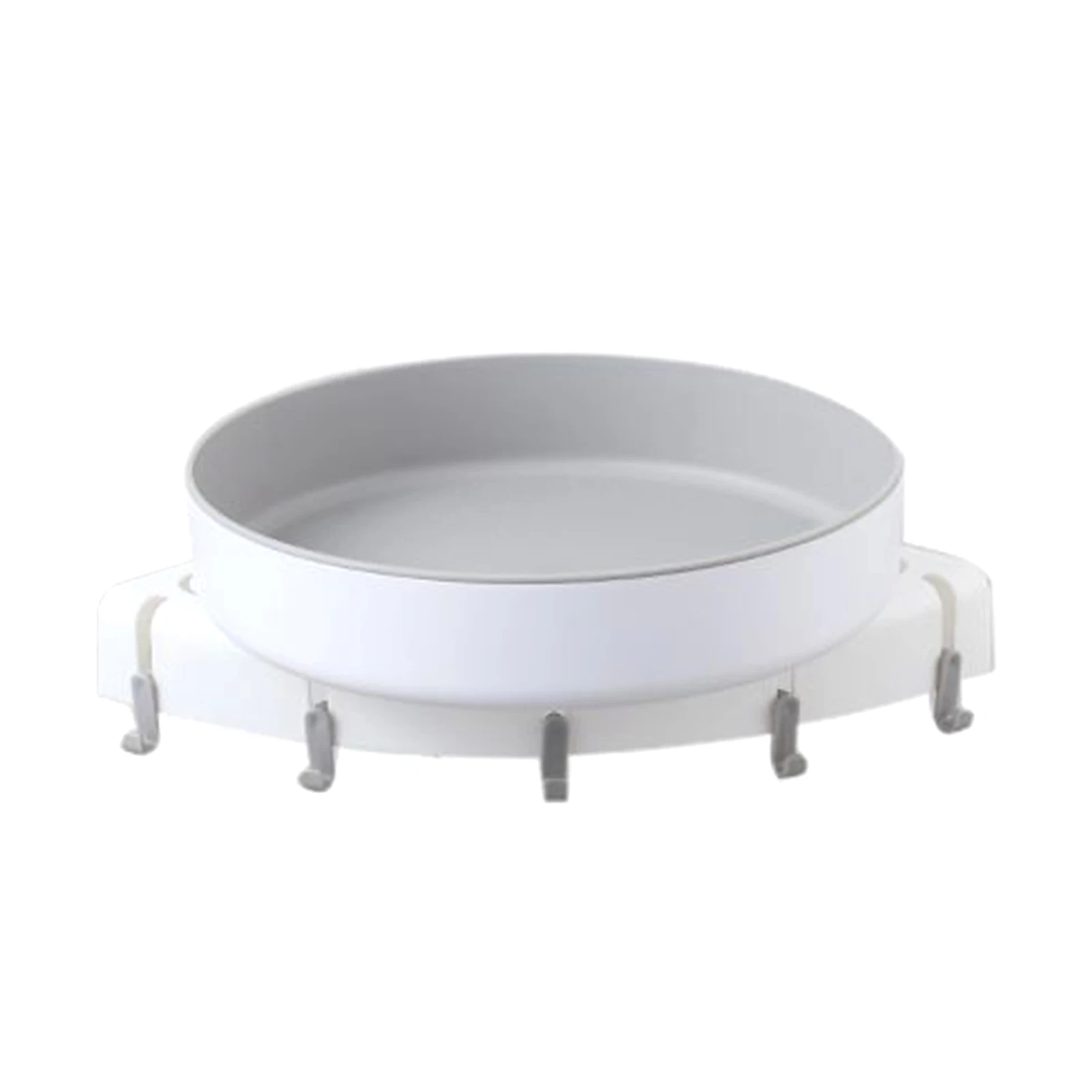 

Bathroom Kitchen Spices Holder 360 Rotating Wall Mounted Adhesive Shower Caddy Easy Clean Durable No Drilling Corner Shelf