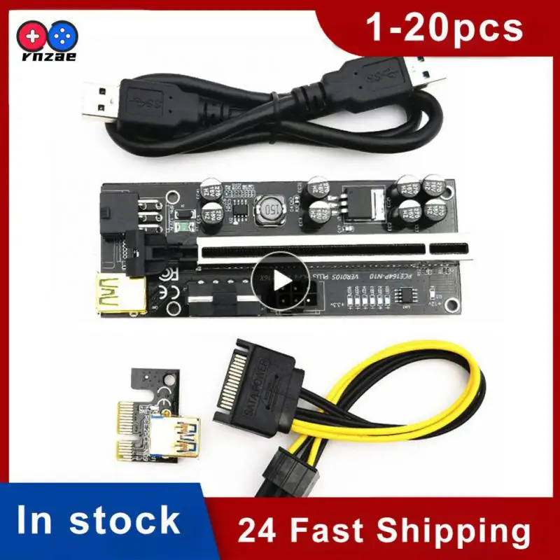 

Upgrade 8 Capacitors Ver 010s Plus Adapter Card 6pin Interface The Pci-e Gpu Extender Is Powerful 16x Adapter Card Stable Safe