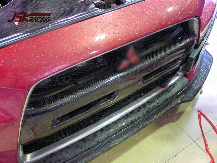 2008-2015 крышка переднего бампера из углеродного волокна для MITSUBISHI LANCER EVOLUTION EVO