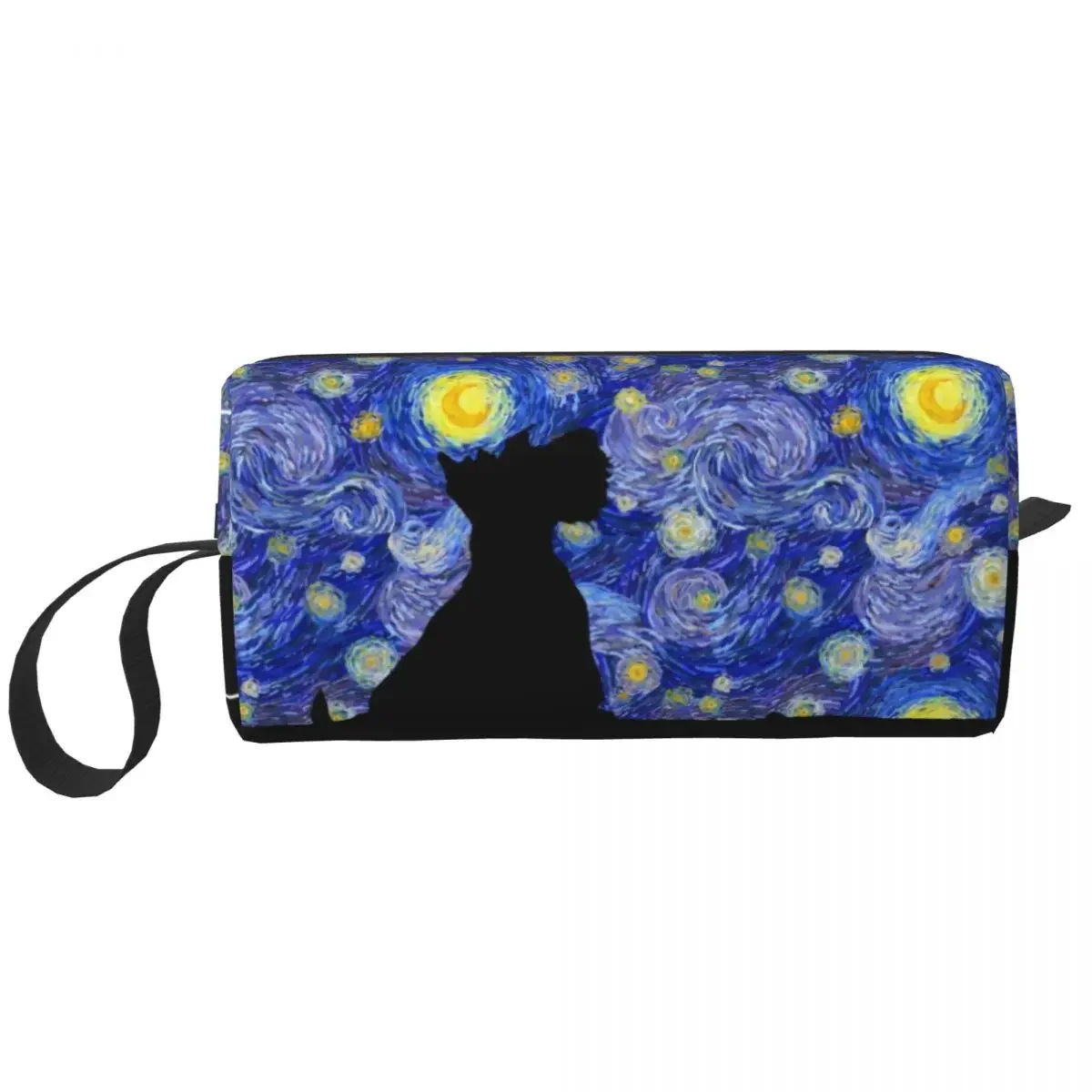 Шотландский терьер Ван Гог Звездная ночь путешествия косметичка для Скотти