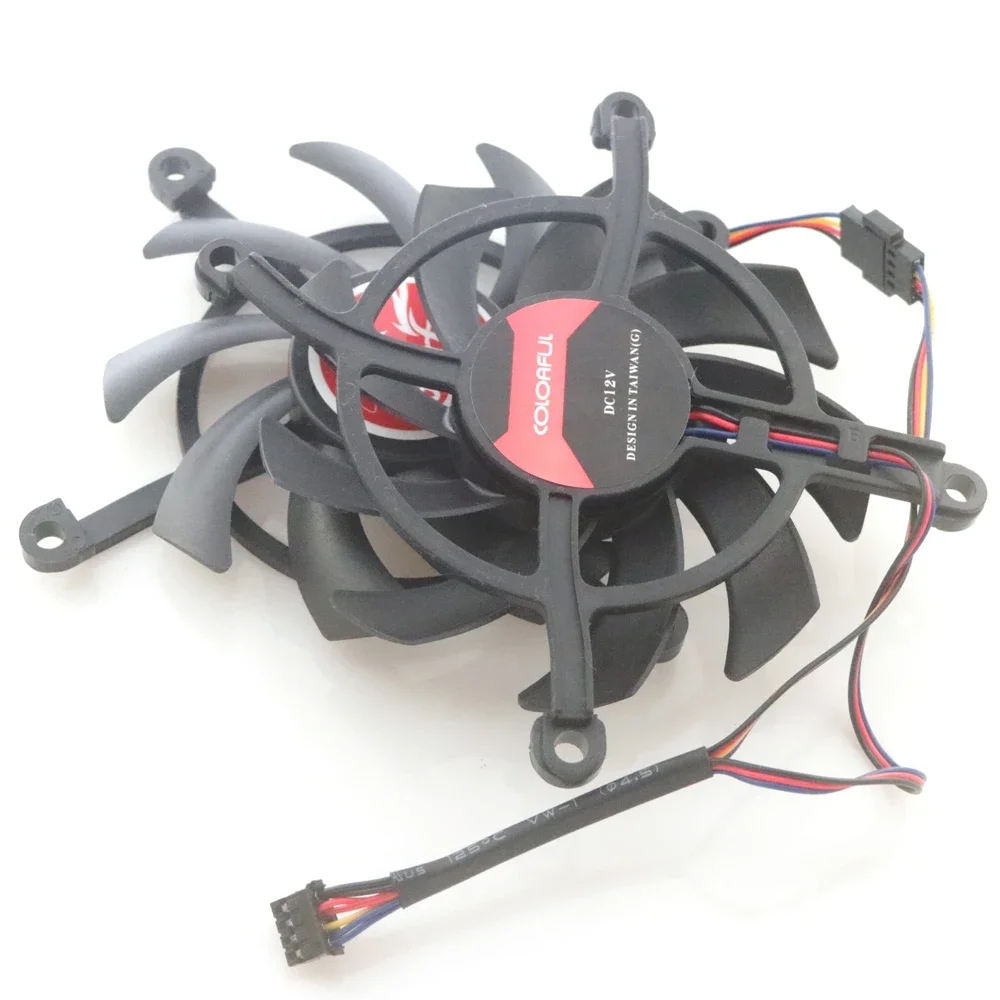 Бесплатная доставка 2 шт./лот 12 В вентилятор VGA для красочных GTX1660 1650 1660S RTX2060S
