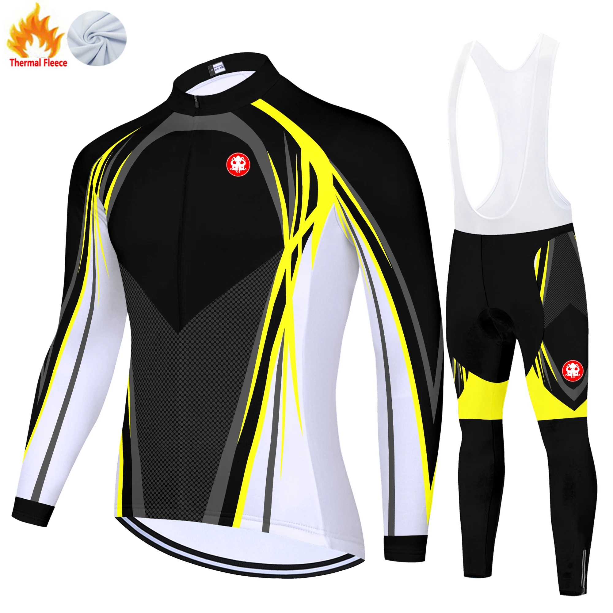 KRAKEN OCTOPUS зимний тепловой флисовый мужской велосипедный трикотаж