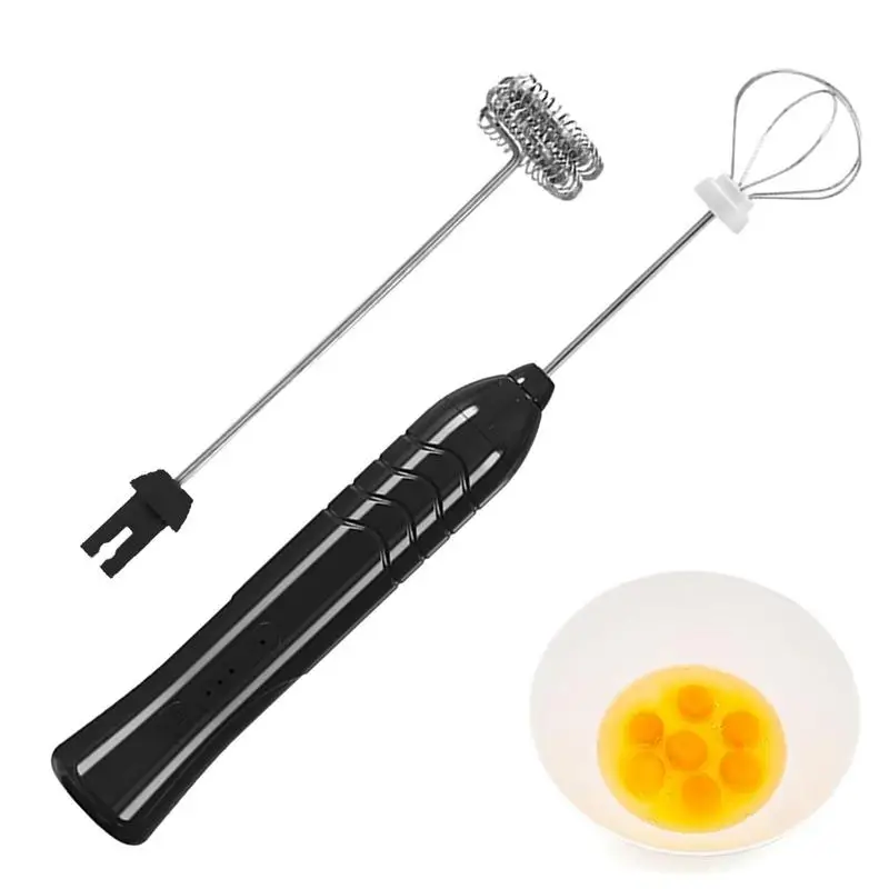 Electrical Milk Frother Handheld Milk Foamer Egg Blender Whisk With 3 Speeds Portable Cordless Mixer For Stirring Kitchen
