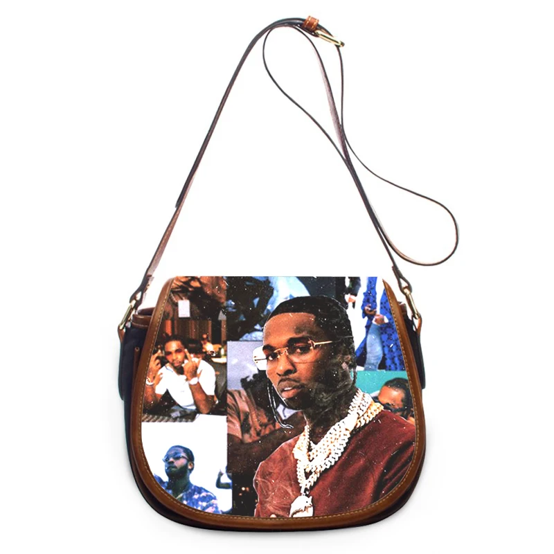 Pop Smoke Rapper Print New Fashion Women Crossbody Bag Luxury Handbags Women Bags Zipper Shoulder Bag Women Shoulder Bag