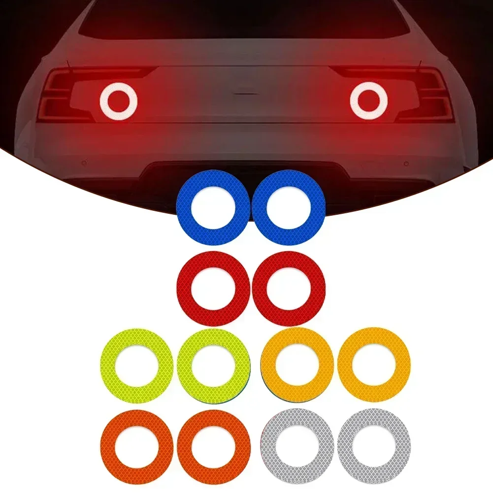 2 шт. светоотражающая наклейка для автомобиля на задний бампер защитная против