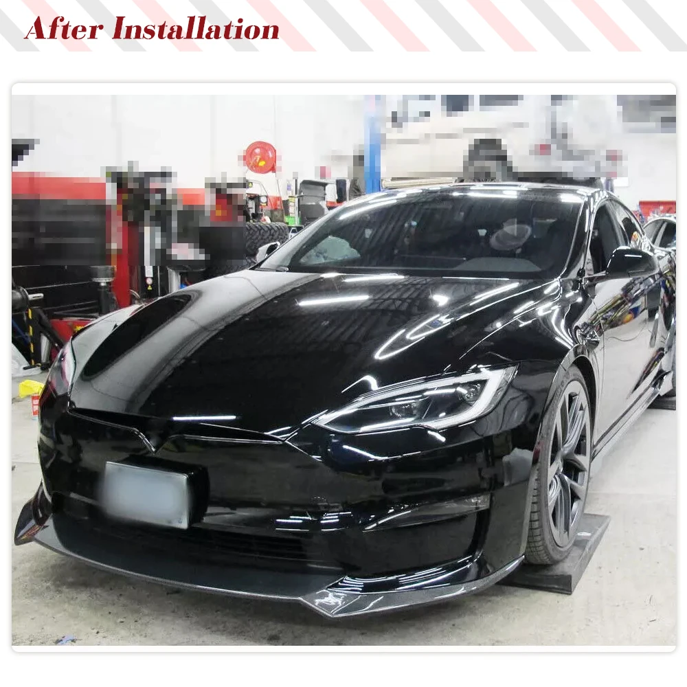 Боковые юбки автомобиля фартуки с удлинителем для Tesla Model S клетчатый седан