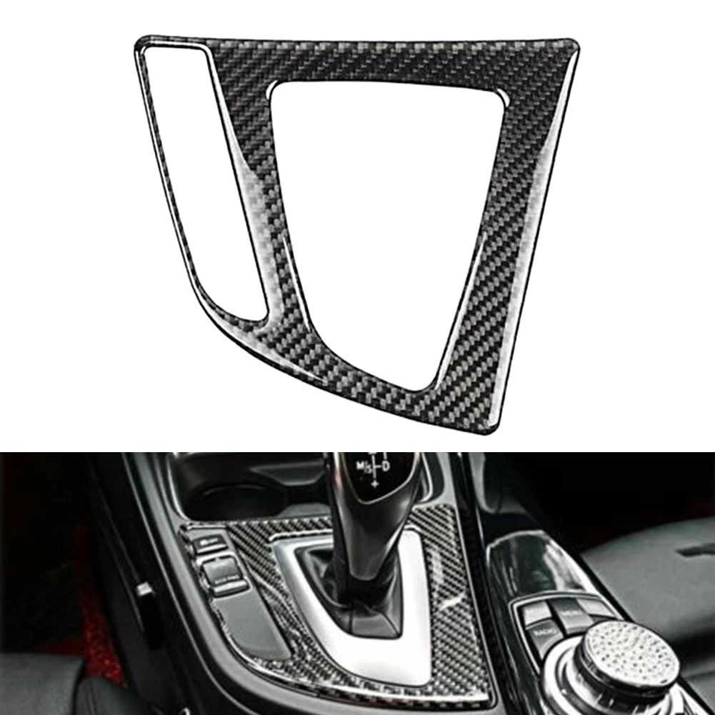 

Carbon Fiber Interior Gear Shift Panel Cover Decal ABS Trim For BMW 3 4 Series F32 F30 F31 F33 F36 3GT F34 2014 2015 2016 2017