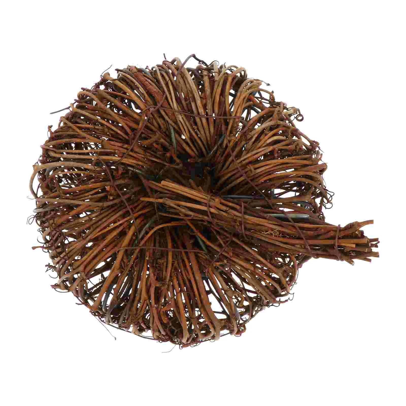 

Pumpkin Rattan Decorpumpkins Grapevine Wicker Ornament Adornment Artificial Craft Woven Decorative Fake Wreath Braided Festival