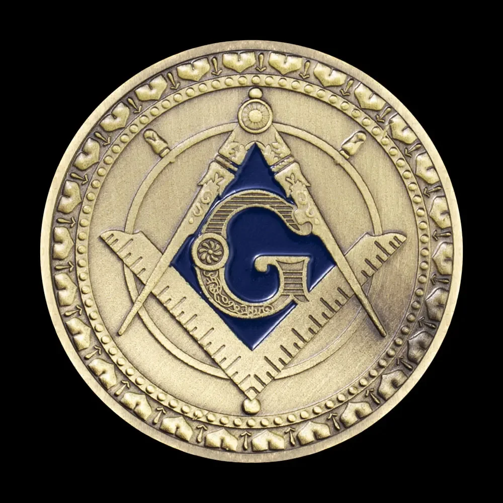 Масонская масонская медная сувенирная монета Вера Надежда Благотворительная