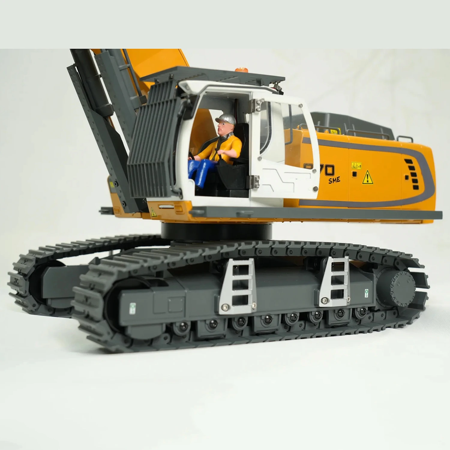 Фото KABOLITE K5901 Экскаватор из сплава 1/18 K970 Модель электрического экскаватора на радиоуправлении со световой системой Инженерный автомобиль с дистанционным управлением Игрушки для мальчиков №4