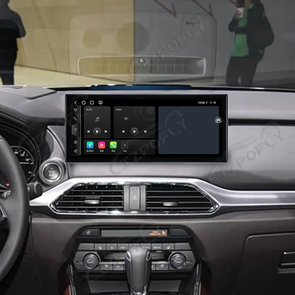 Фото Автомобильный радиоприемник Carplay 15,8 дюйма с сенсорным экраном для Mazda CX-9 2021-2024 Android15, GPS-навигация, мультимедийный плеер, головное устройство №4