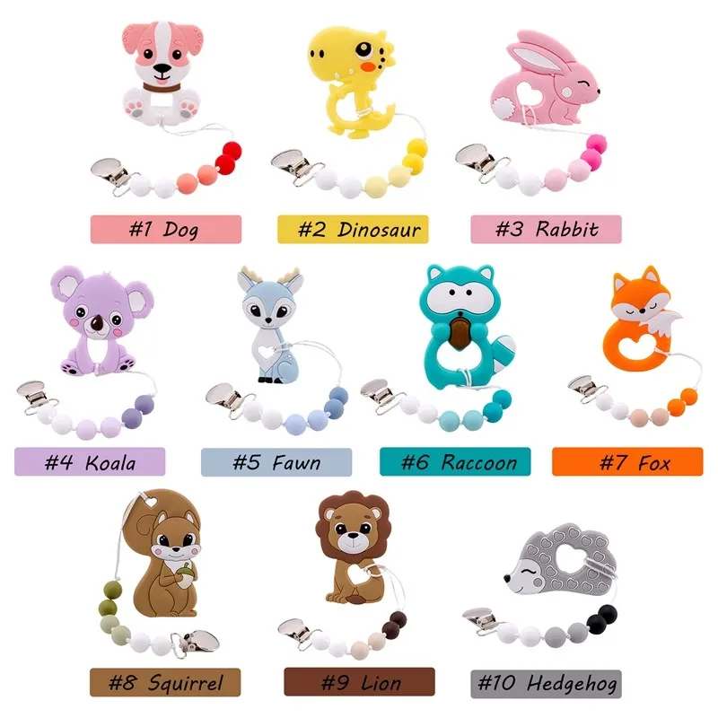 

1 шт., детская силиконовая цепочка для зубов