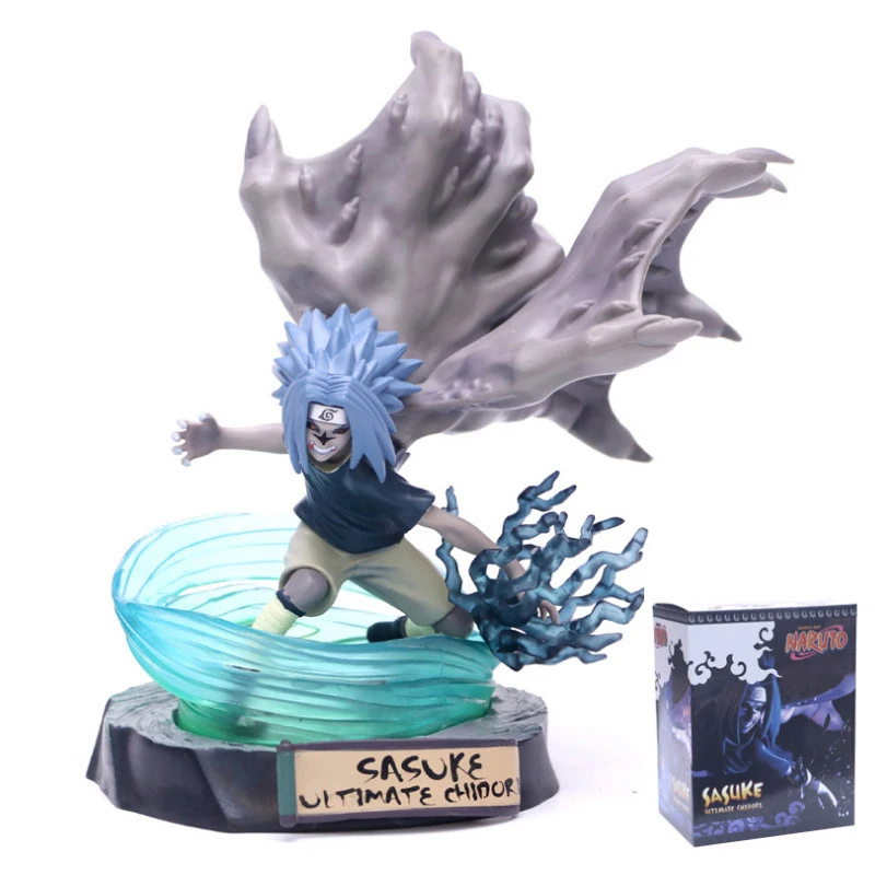 

Naruto Shppuden GK Uchiha Sasuke Action Figure Anime Model Chidori Combat Form Figma 16cm PVC Statue Collectible Figurines Toys