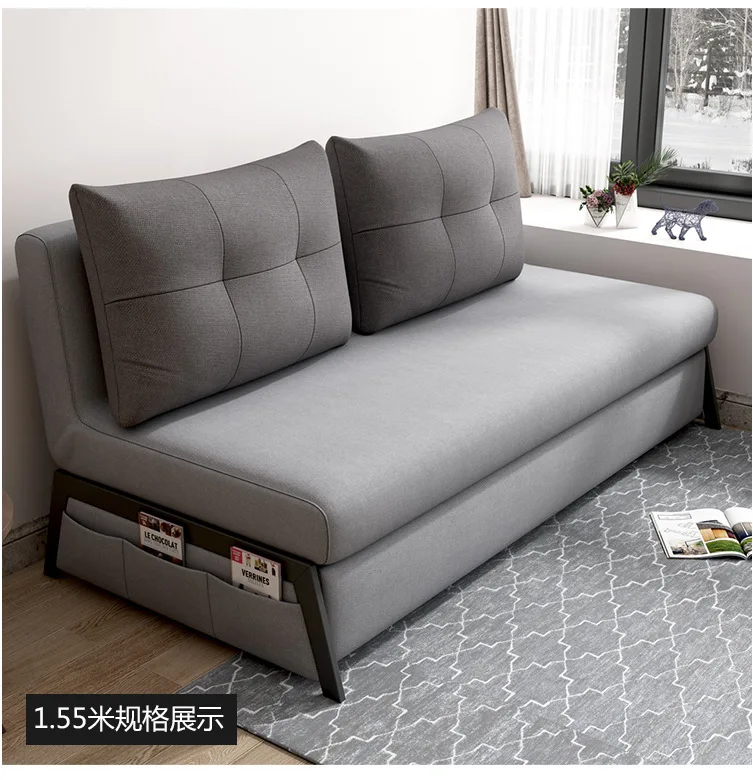 

Sofa Bed Small Apartment Foldable Living Room Single Multifunctional Study Sleeping Sofa Couch Longue Chair Chaise Lounge