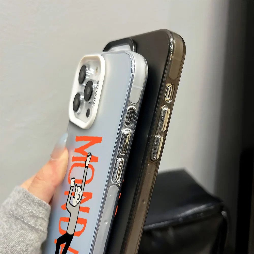 Art J-Jean J-Jullien Fashion Illustration Phone Case for iPhone 16 12 13 14 15 11 Max Pro Plus Laser IMD Color Shell