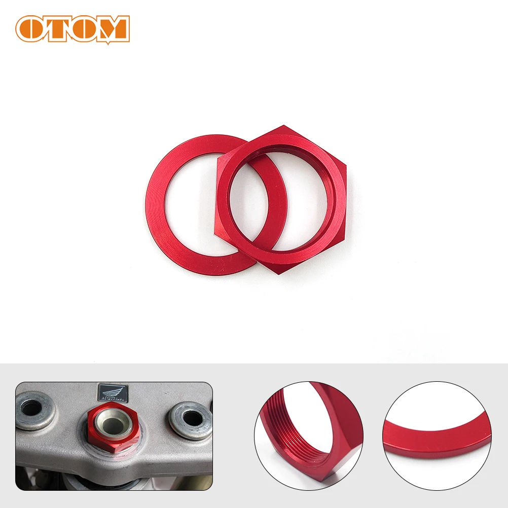 

OTOM рулевой стержень, верхняя гайка-жарка M26 * 1,0, алюминиевый комплект винтов для мотоцикла с ЧПУ для HONDA CRF CR125R CR250R CRF450X