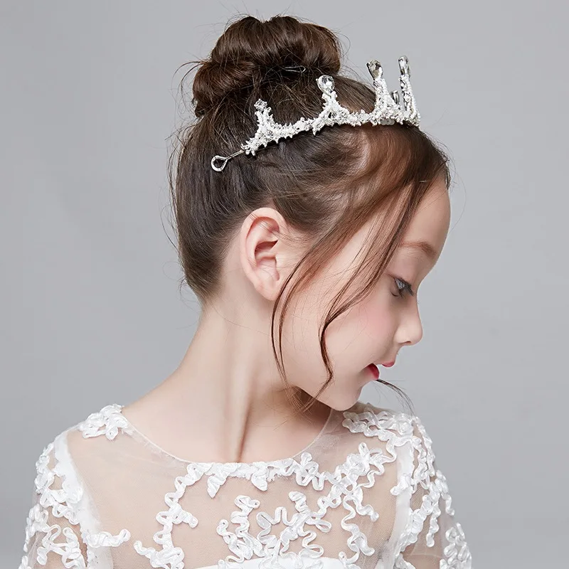 

Hair Accessories Children's Crown Tiara Princess Diadem Girl Rhinestone Headband Birthday Gift Dress Children's Accessories