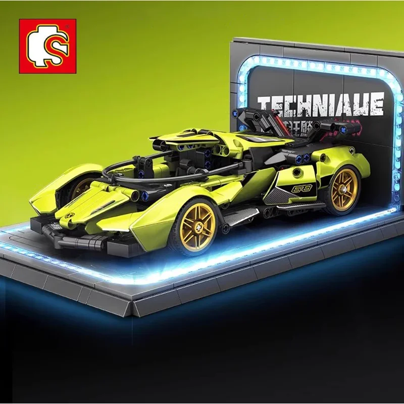 Конструктор-головоломка SEMBO Storm модель спортивного автомобиля равномерная копия