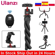 Ulanzi MT-11 Octopus Flexible Tripod For Phone SLR DSLR Gopro Camera Tripod Extend 1/4 Screw With Ballhead ColdShoe Phone Clip