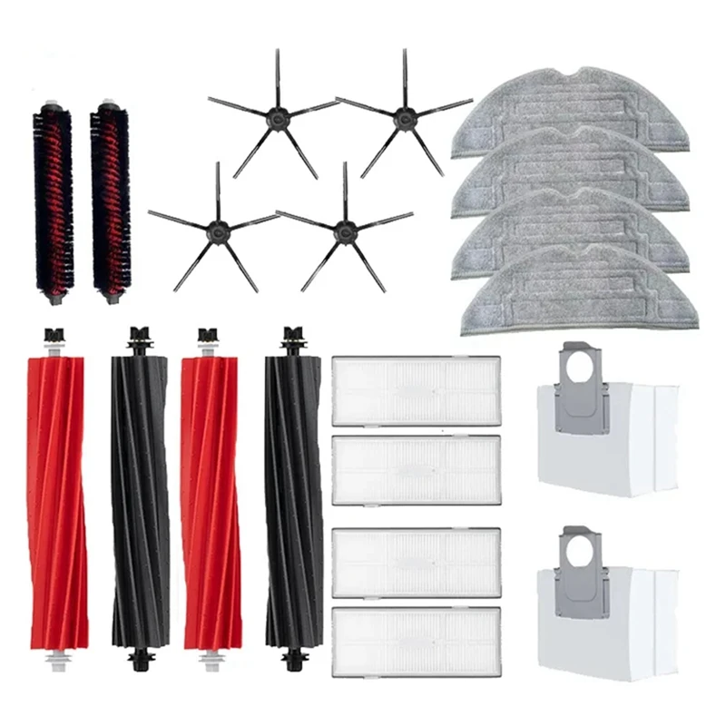 

For Roborock S8 Pro Ultra Spare Parts Duoroller Main Side Brushes Mop Cloths HEPA Filters Dust Bags Replacement Parts