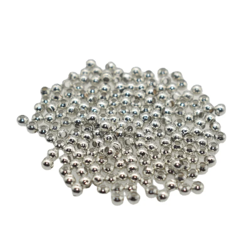 

2-10MM 8Colors Gold/Gun Black/Bronze Rose/KC Tone Metal Smooth Ball Spacer Beads For Jewelry Making DIY Bracelet Necklace