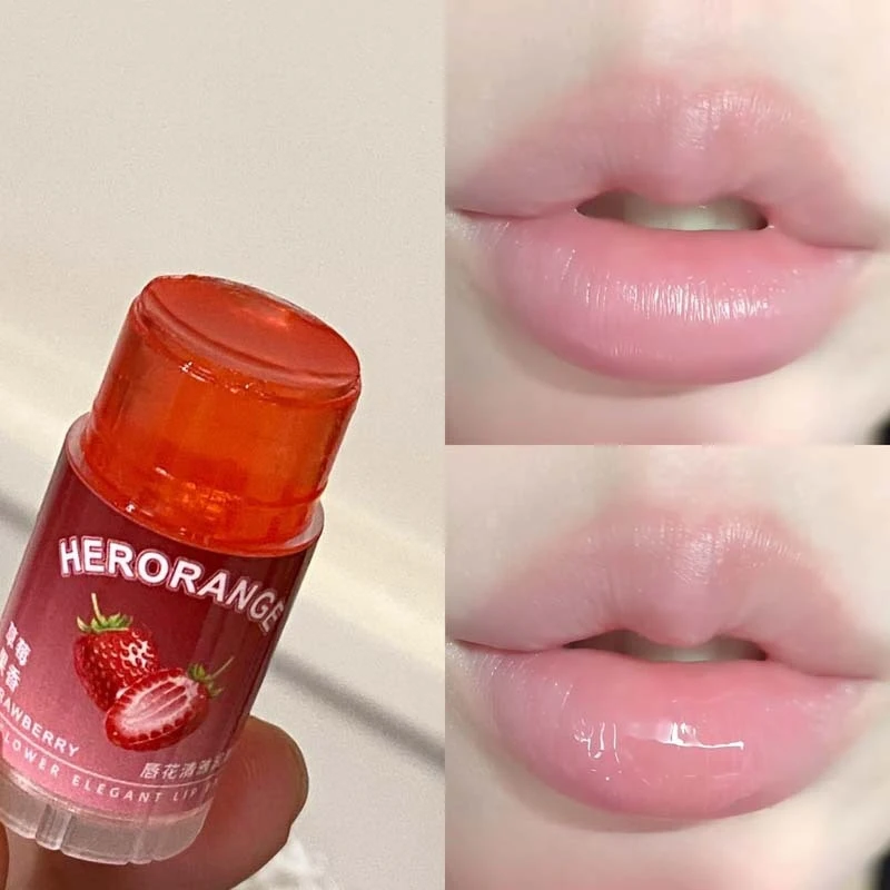 Фото Высококачественный бальзам для губ HERORANGE Lip Flower Elegant, увлажняющий и питательный. №1