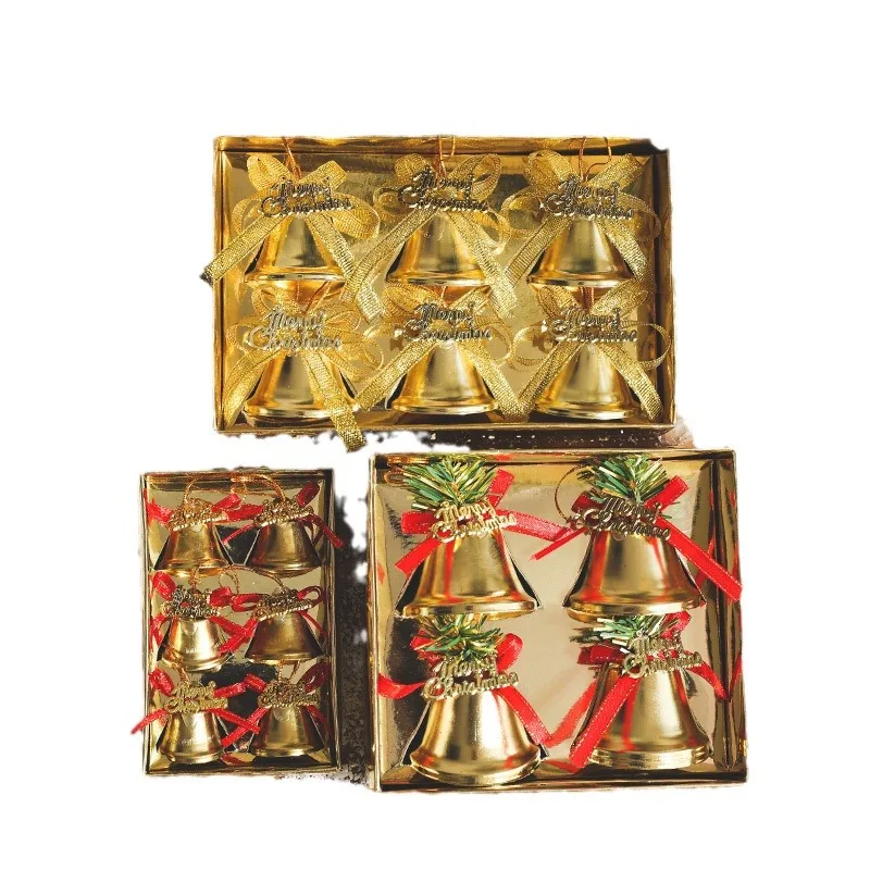 Украшение для рождественской елки пластиковый подвесной колокольчик маленький