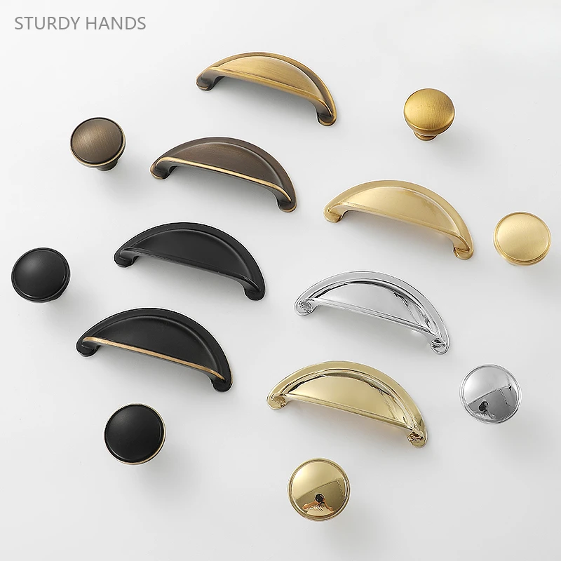 

1 шт., ручка для шкафа, из чистой меди