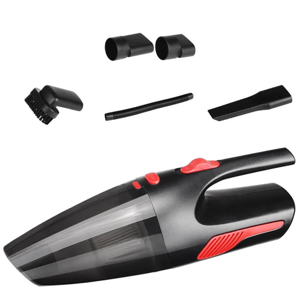 

Portable Mini Handheld Wet Dry Duster Dirt Collector Vacuum Cleaner Dust Cleaner for Car (Black)