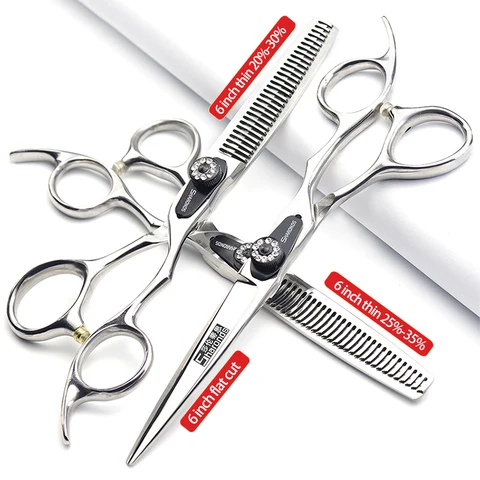 Набор парикмахерских ножниц для парикмахерских салонов, плоские челки, беззубные ножницы, филировочные ножницы