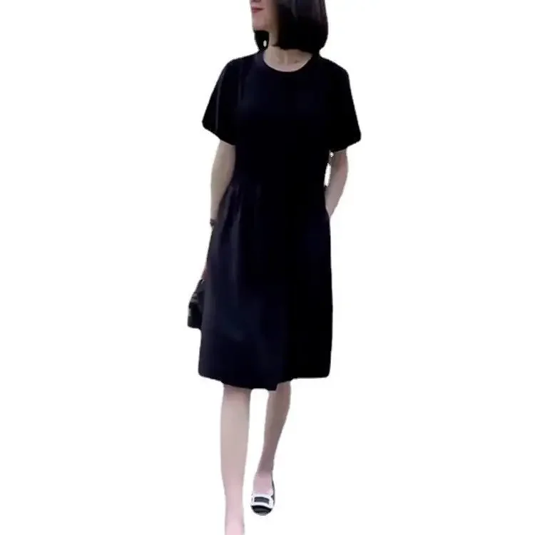Высококачественное приталенное черное платье для женщин летнее элегантное и