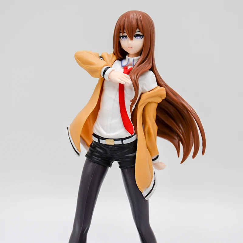 Фото 18 см Steins Gate аниме фигурка девушки Makise Kurisu фигурка Steins;Gate Kurisu Makise фигурка Коллекционная модель куклы игрушки №3