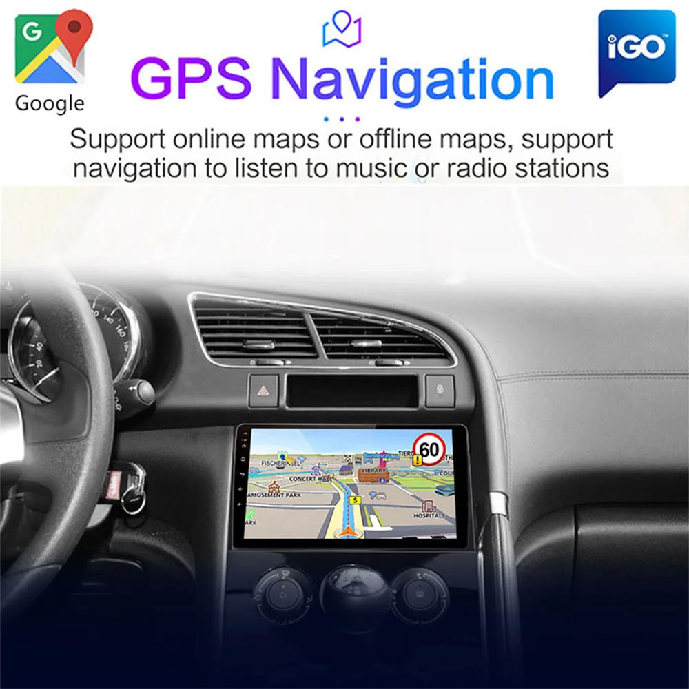 Авторадио для Peugeot 3008 2009-2015 2din мультимедийный видеоплеер навигация GPS Android 10 0 Carplay