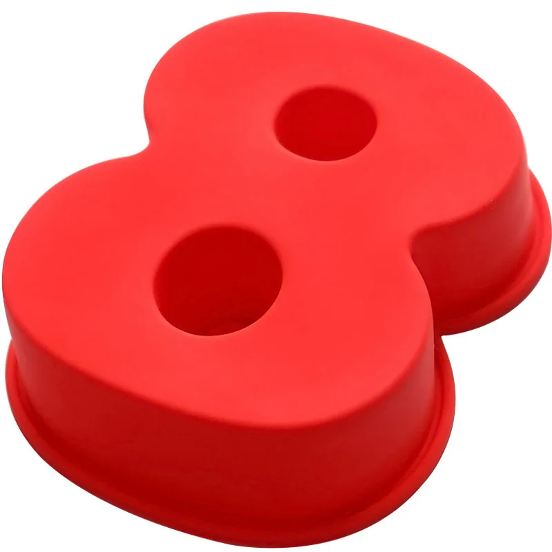 4/8/10 дюйма маленькая/большая форма для выпечки/сковорода с 0/1/2/3/4/5/6/7/8 силиконовая