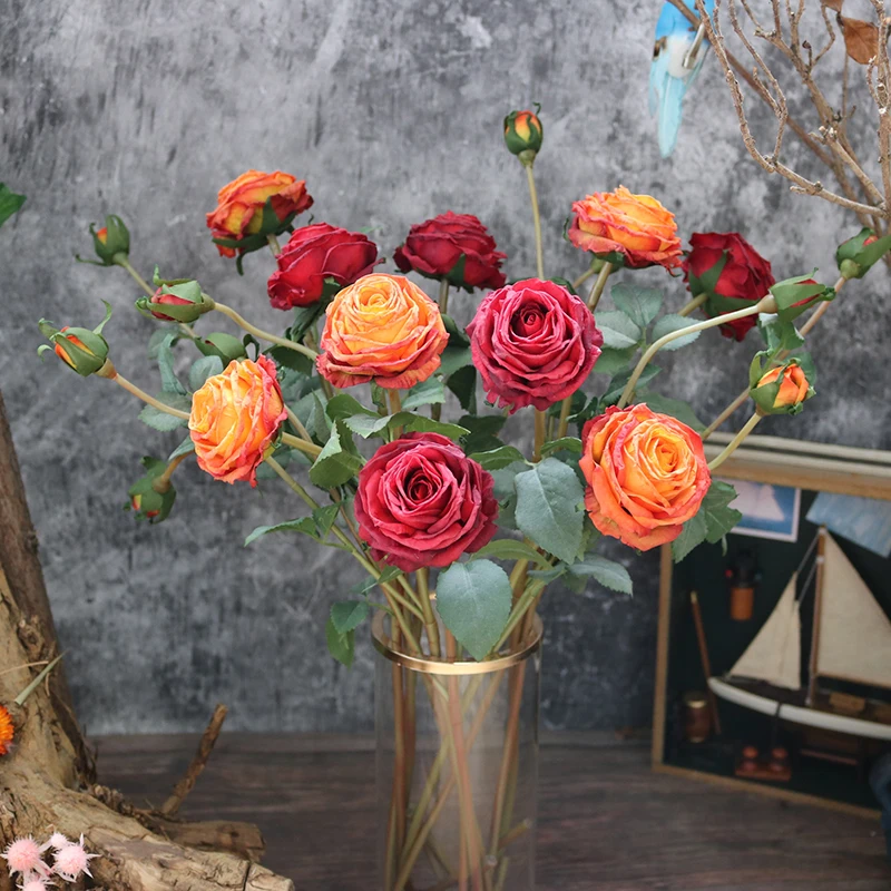 

60cm Rose Flores Artificiais Com Frete Gratis Wesele Fiori Artificiali Decoração Matériel Mariage Fake Flowers Bouquet Bedroom